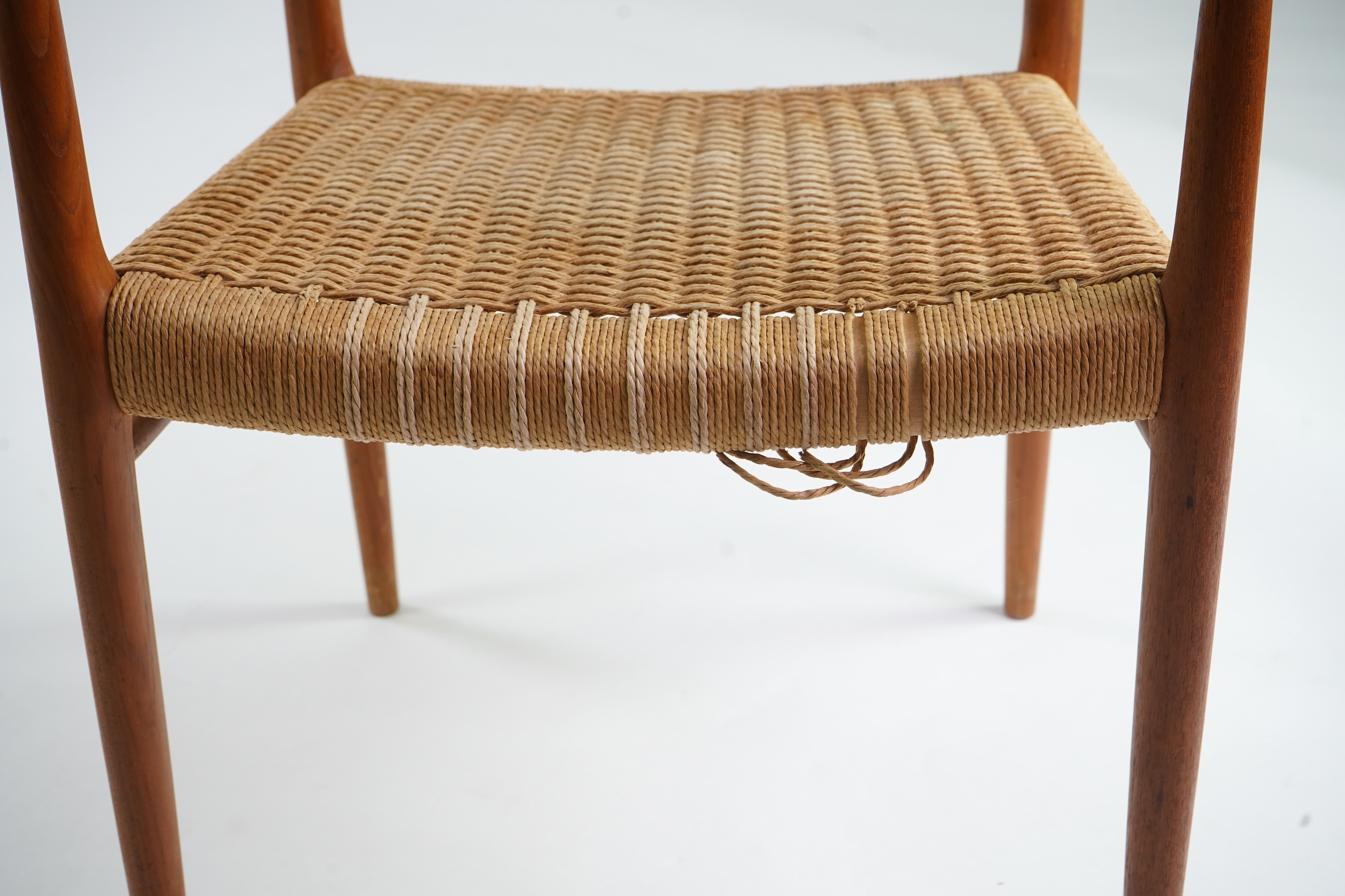 Niels Otto Møller (Danish, 1920-1982) for JL Møllers Møbelfabrik: A set of ten teak dining chairs